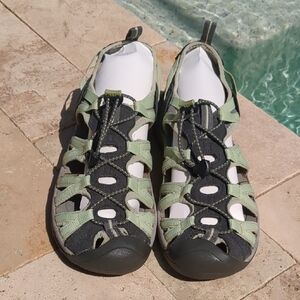 Keen Olive Green and Charcoal Outdoor Sandals
